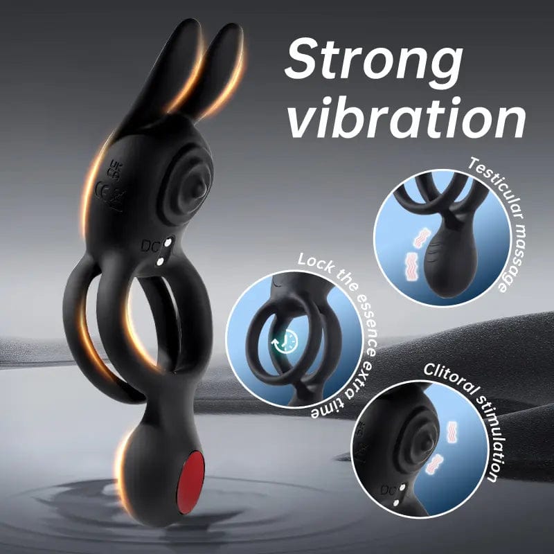 Anneau d'érection vibrant - Secwell - Rabbit Remote Control Cock Rings Sensations Plus Sensations plus