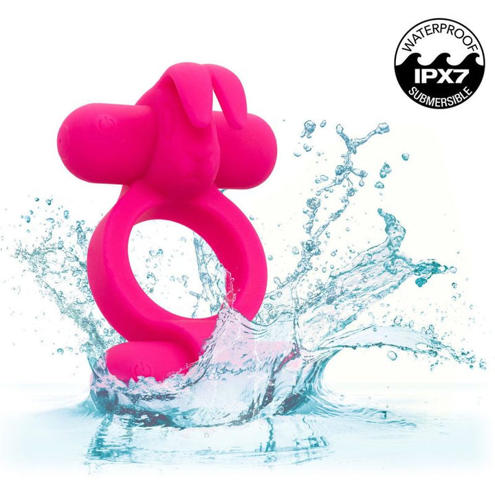 Anneaux d'érection vibrant - CalExotics - Silicone Rechargeable Rockin Rabbit CalExotics Sensations plus