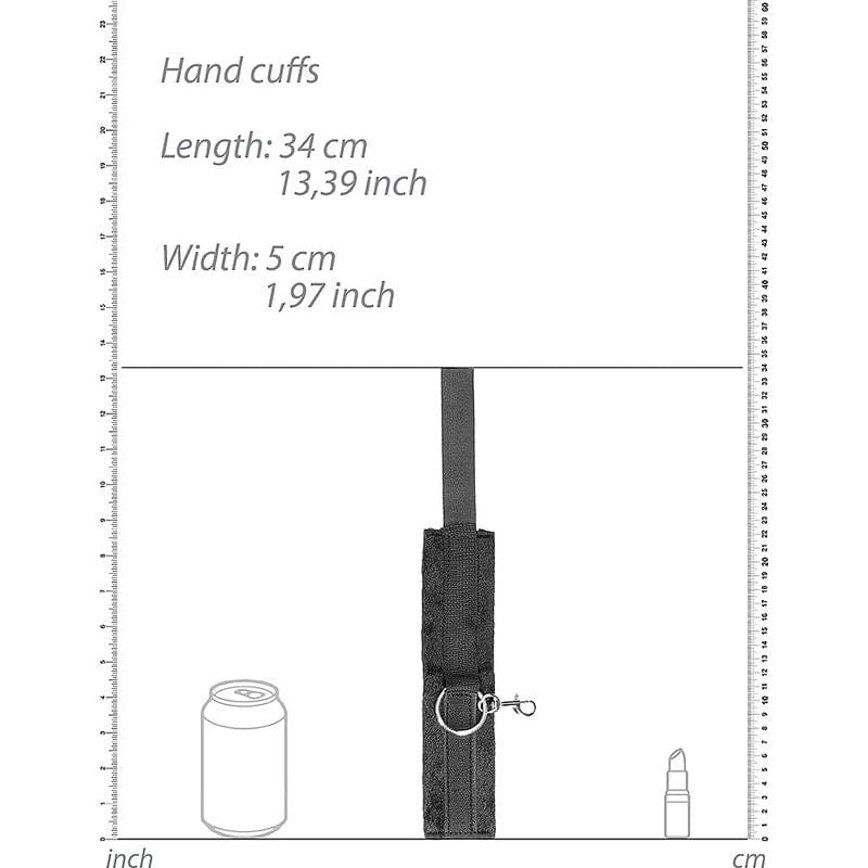 Attaches Spécialisées - Ouch! B&W - Velcro Hogtie With Hand and Ankle Cuffs Ouch! B&W Sensations plus