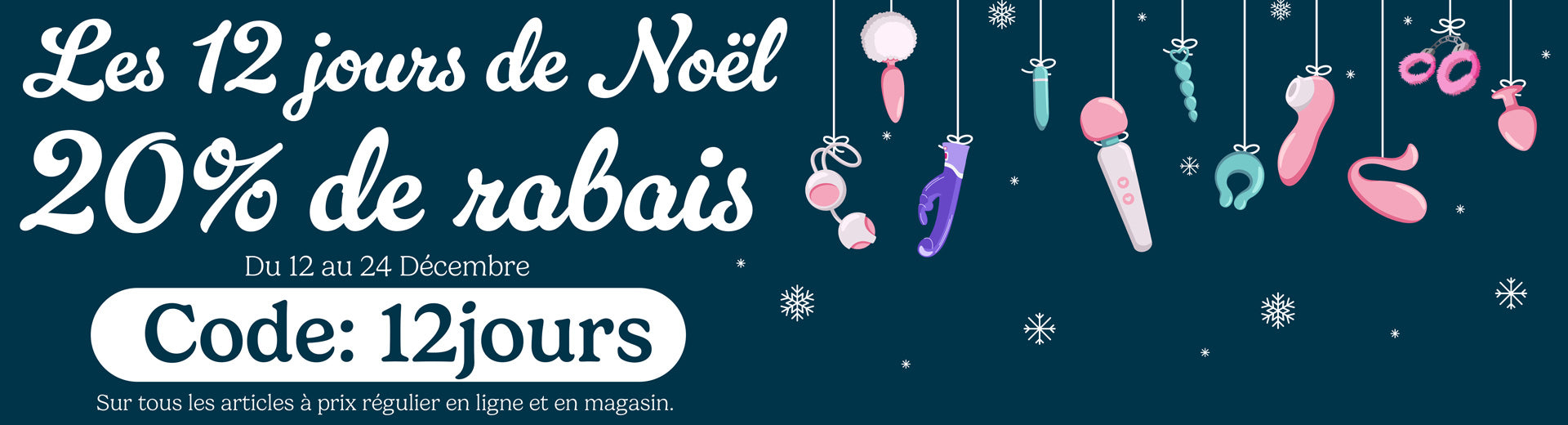 Bannière - Les 12 jours de Noël - 20% de rabais