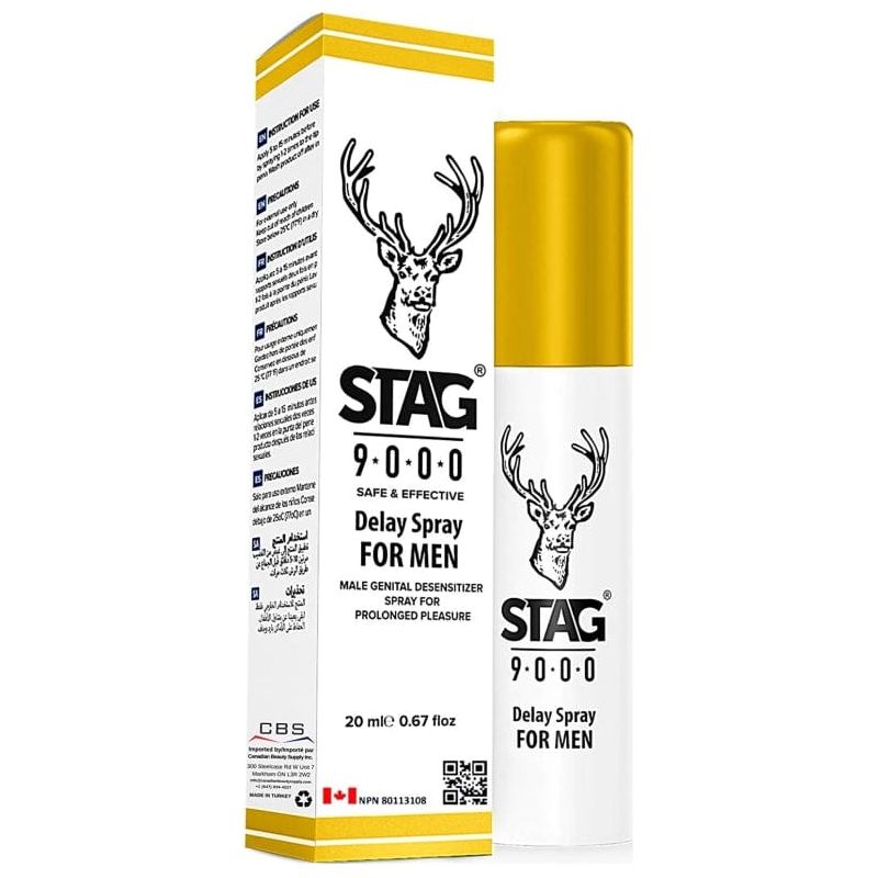 Désensibilisants génital - Stag 9000 - Spray retardateur pour hommes Stag 9000 Sensations plus