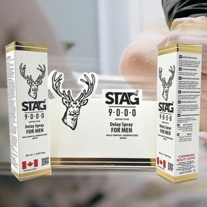 Désensibilisants génital - Stag 9000 - Spray retardateur pour hommes Stag 9000 Sensations plus