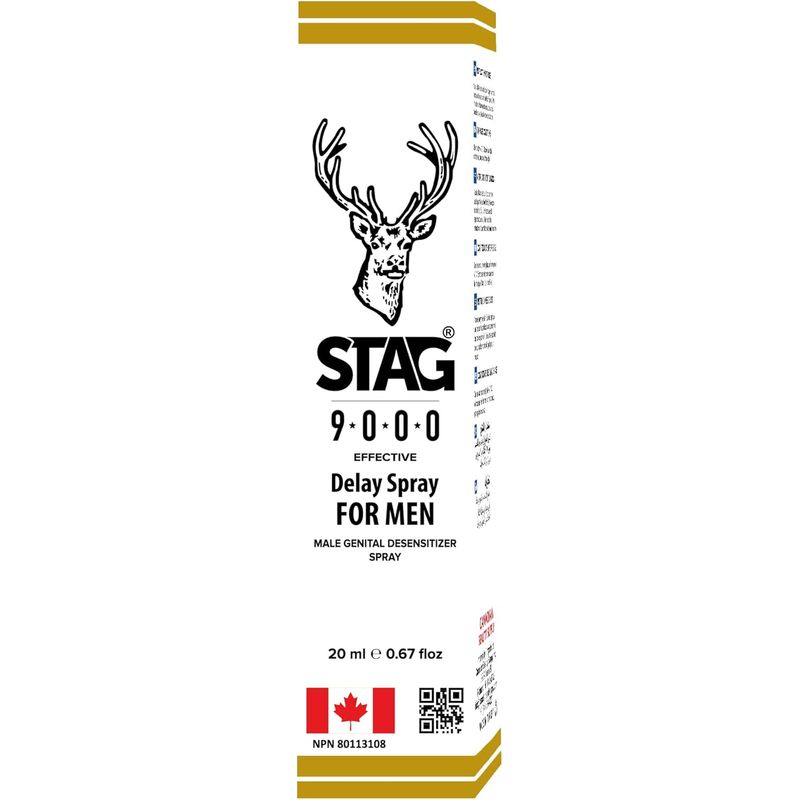 Désensibilisants génital - Stag 9000 - Spray retardateur pour hommes Stag 9000 Sensations plus