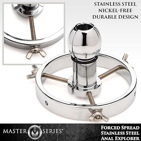 Dilatateur Anal - Master Series - Forced Spread Stainless Steel Master Series Sensations plus