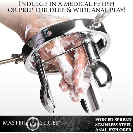 Dilatateur Anal - Master Series - Forced Spread Stainless Steel Master Series Sensations plus