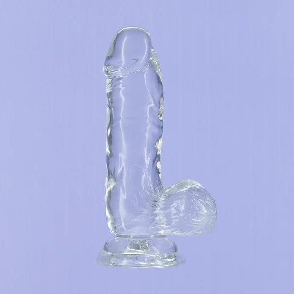 Dildo - Addiction - Crystal Addiction dildo de 6 pouces avec testicules Addiction Sensations plus