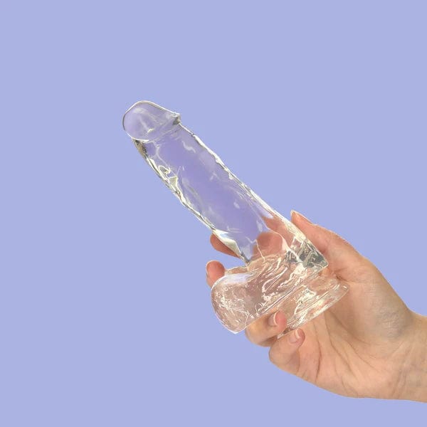 Dildo - Addiction - Crystal Addiction dildo de 7 pouces avec testicules Addiction Sensations plus