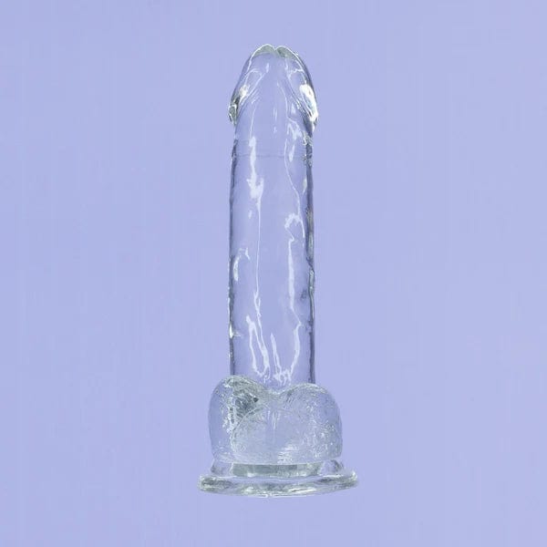 Dildo - Addiction - Crystal Addiction dildo de 7 pouces avec testicules Addiction Sensations plus