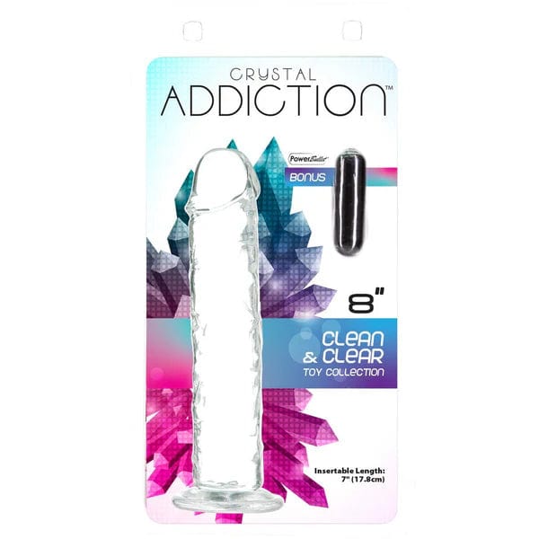 Dildo - Addiction - Crystal Addiction dildo de 8 pouces Addiction Sensations plus