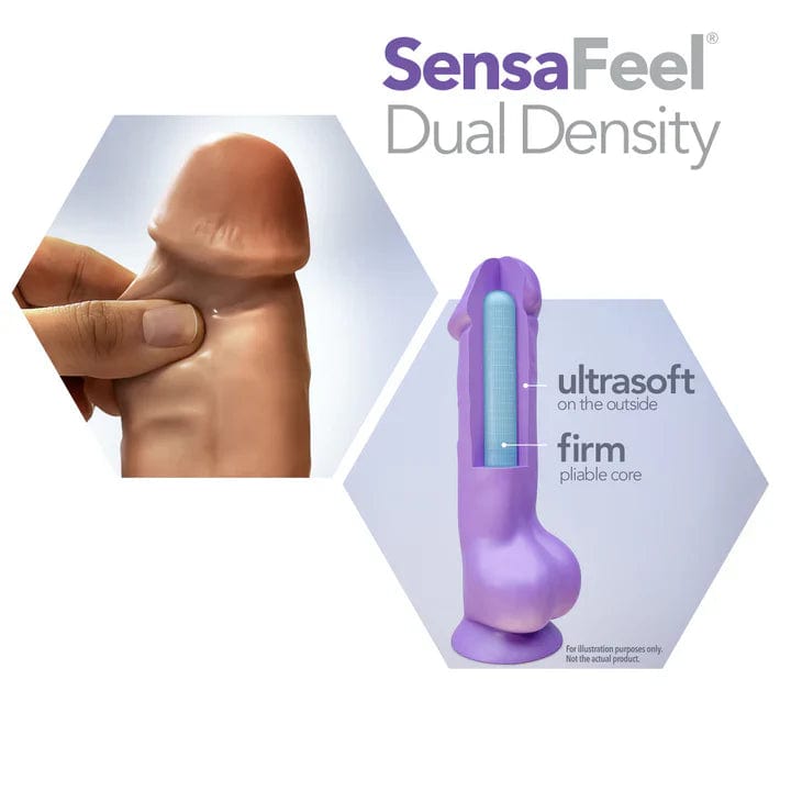 Dildo - Au Naturel -Sensa Feel - 8 pouces Blush Novelties Sensations plus