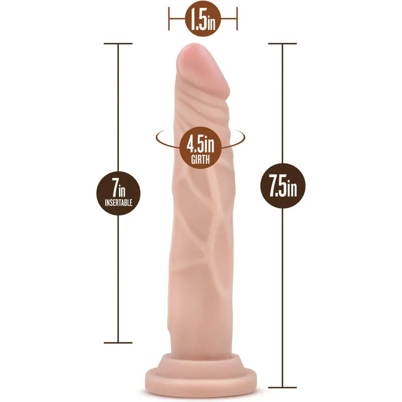 Dildo - Blush Novelties - Au Naturel Ronnie - 7.5 Pouces Blush Novelties Sensations plus