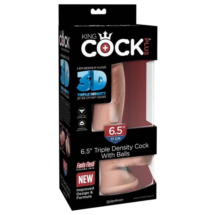 Dildo réaliste - Pipedream - King Cock Plus 6.5" Triple Density Pipedream Sensations plus