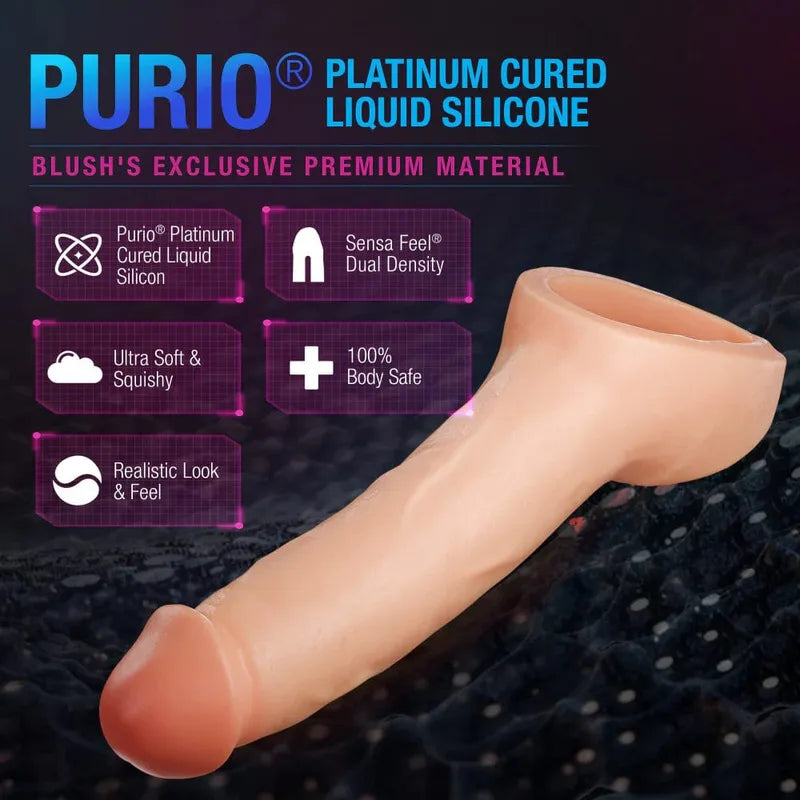 Extension - Performance Plus - Thrive - 2.5 Inch Silicone Penis Xtender Blush Novelties Sensations plus