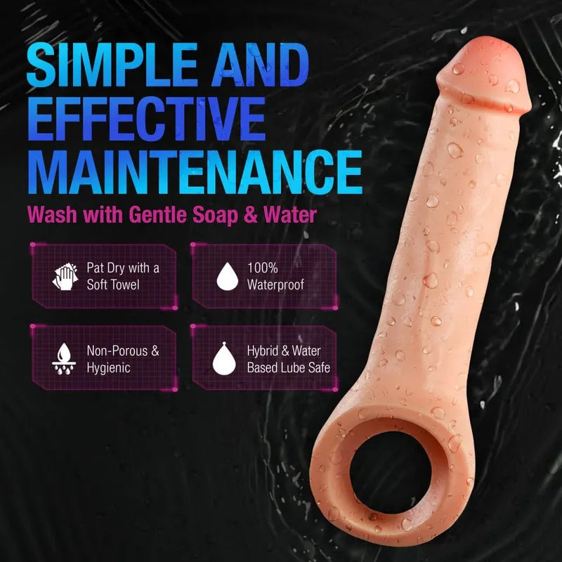 Extension - Performance Plus - Thrive - 2.5 Inch Silicone Penis Xtender Blush Novelties Sensations plus