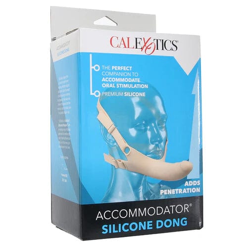 Harnais de Visage - CalExotics - Accommodator Silicone Chin Strap Dildo CalExotics Sensations plus