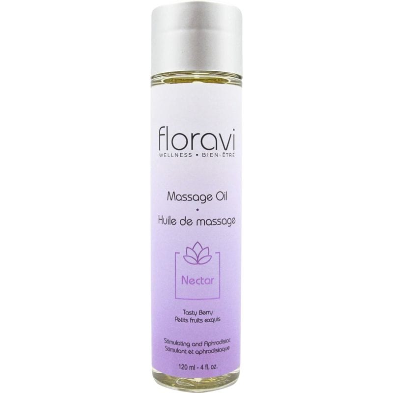 Huile de Massage Intime - Floravi - Propose en quatre fragrances Floravi Sensations plus