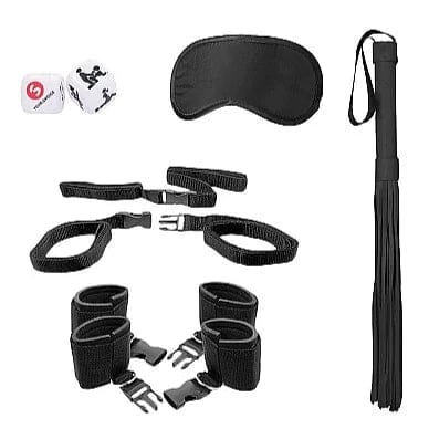 Kit de retenue BDSM pour lit - Ouch! B&W - Bed Post Bindings Restraint Kit Ouch! B&W Sensations plus