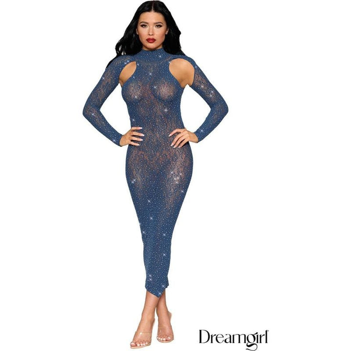 Lingerie Dreamgirl - Robe manche longue avec strass 0512 Dreamgirl Sensations plus