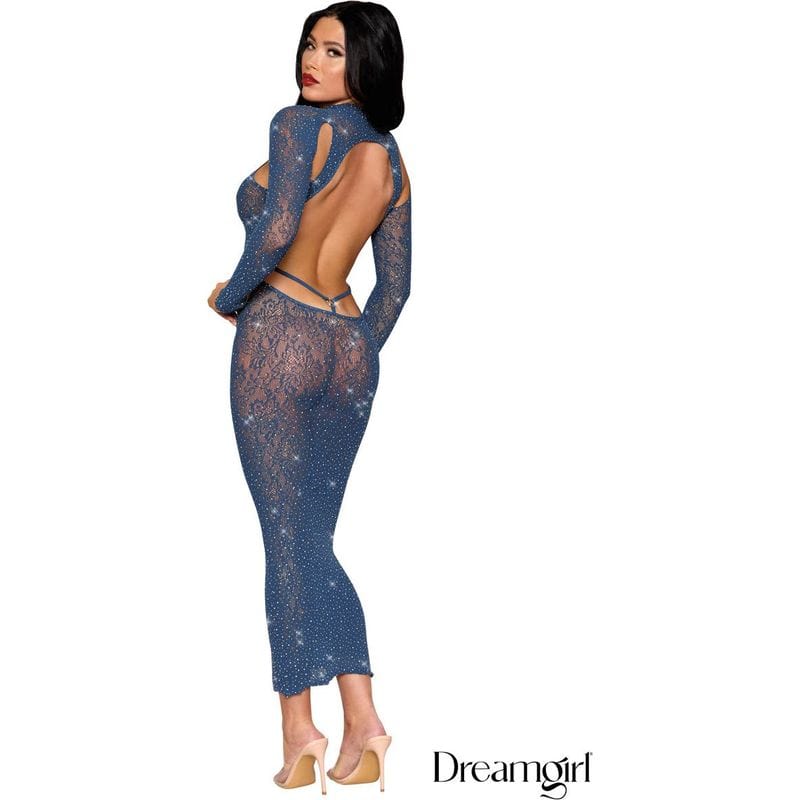 Lingerie Dreamgirl - Robe manche longue avec strass 0512 Dreamgirl Sensations plus