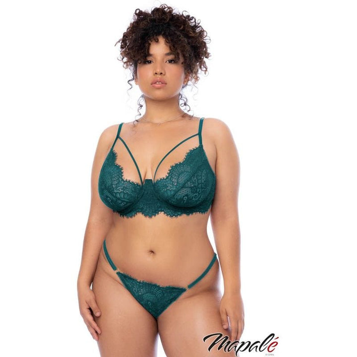 Lingerie Mapalé - Ensemble de dentelle 3 pc 8866 Mapalé Sensations plus