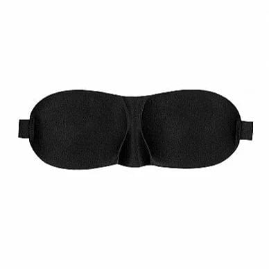 Masque pour les yeux - Ouch! B&W - Satin Curvy Eye Mask With Elastic Straps Shots America Sensations plus