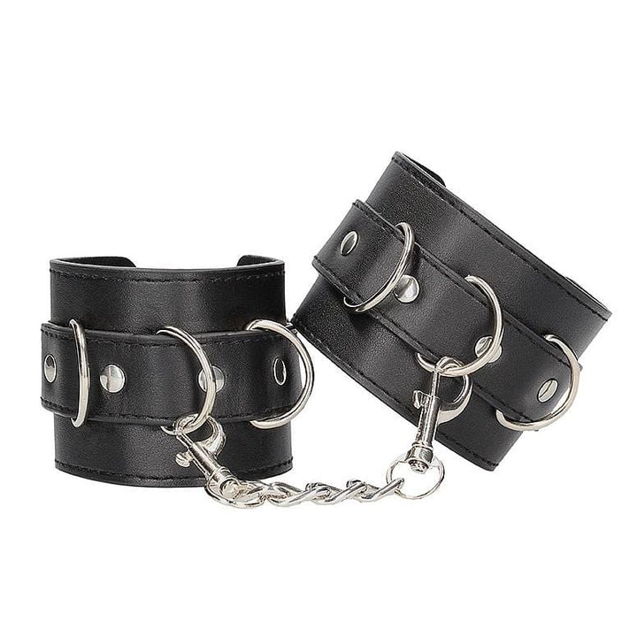 Menottes pour Poignets - Ouch! B&W - Bonded Leather Hand or Ankle Cuffs Ouch! B&W Sensations plus