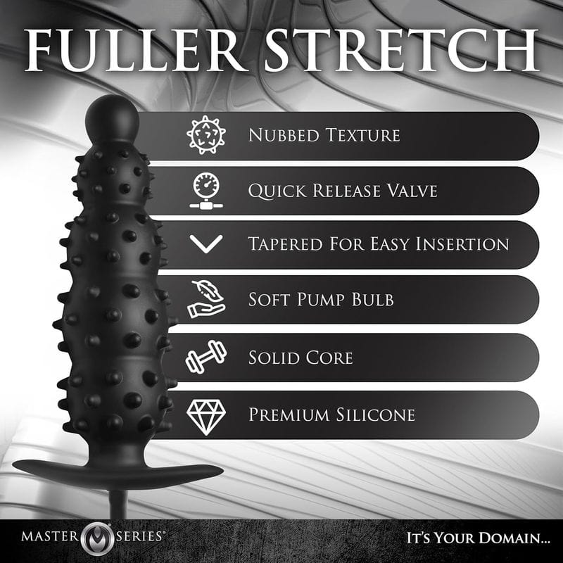 Plug Anal Gonflable - Master Series - Ass Puffer Nubbed Inflatable Anal Plug Master Series Sensations plus