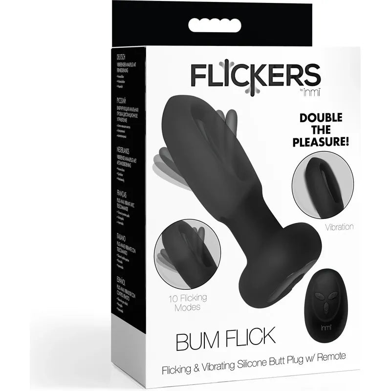 Plug anal vibrant et mouvement - INMI - Flickers Bum Flick Inmi Sensations plus