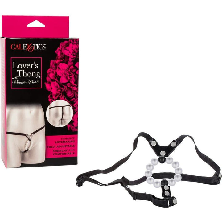 Sous-vêtements Sexy - CalExotics - Lover's Thong avec perles de plaisir CalExotics Sensations plus