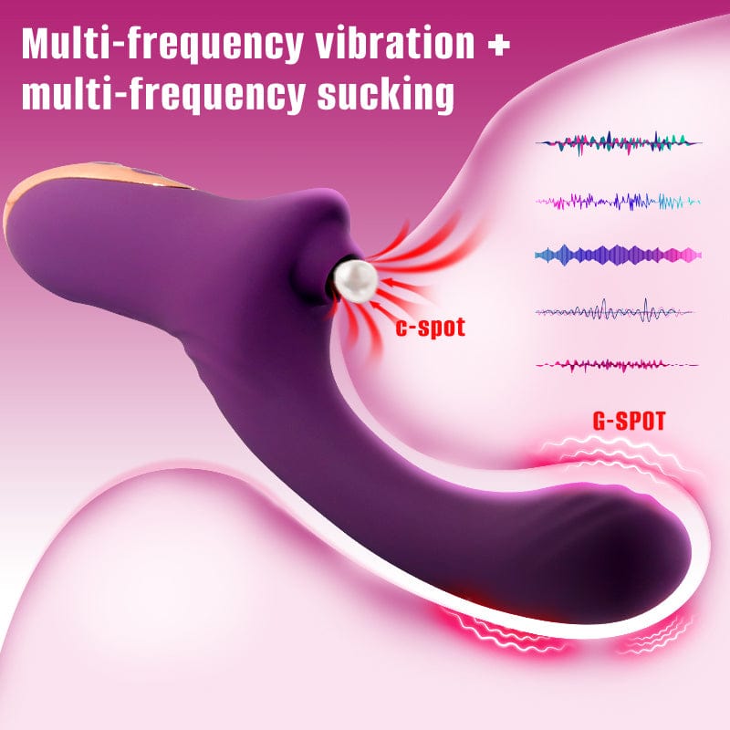 Vibrateur à Succion 2 en 1 - Secwell - Magic Wand Point G et Clitoris Secwell Sensations plus