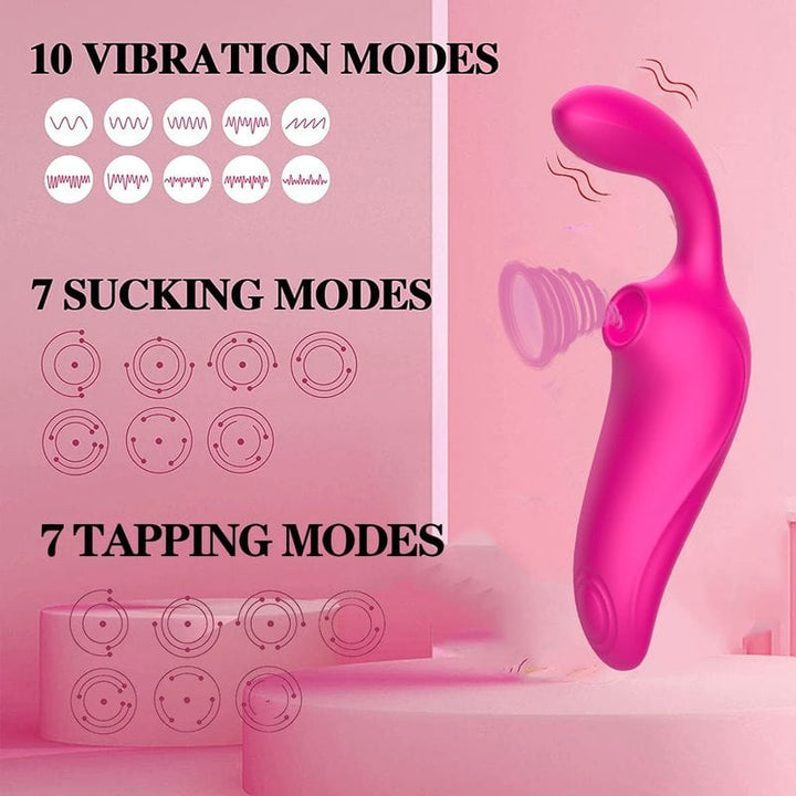 Vibrateur a succion et point G 3 en 1 - Secwell - Athena 3 IN 1 Clitoris G Spot Secwell Sensations plus