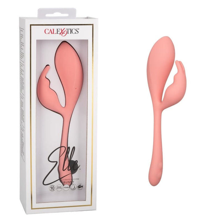 Vibrateur Double Stimulation - CalExotics - Elle Liquid Silicone Bunny Vibe CalExotics Sensations plus