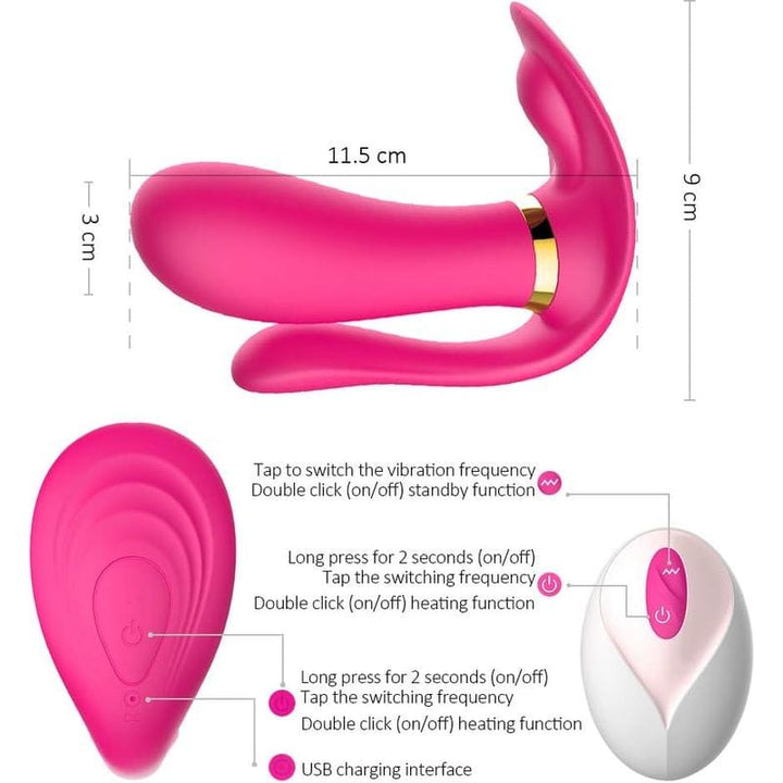 Vibrateur Triple Stimulation - Secwell - Aiko Remote Wearable Triple Stimulator Secwell Sensations plus