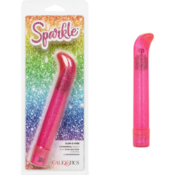 Vibrateur vaginal point G - CalExotics - Sparkle Slim G-Vibe in Pink CalExotics Sensations plus